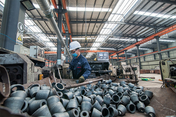 河北网架配件-锥头加工车间